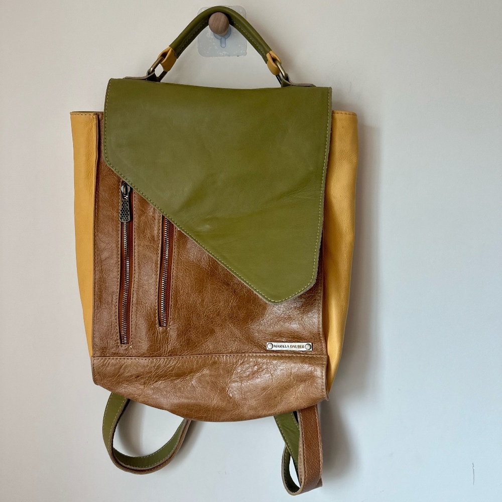 Mariela Dauber Leather Backpack, Never Worn